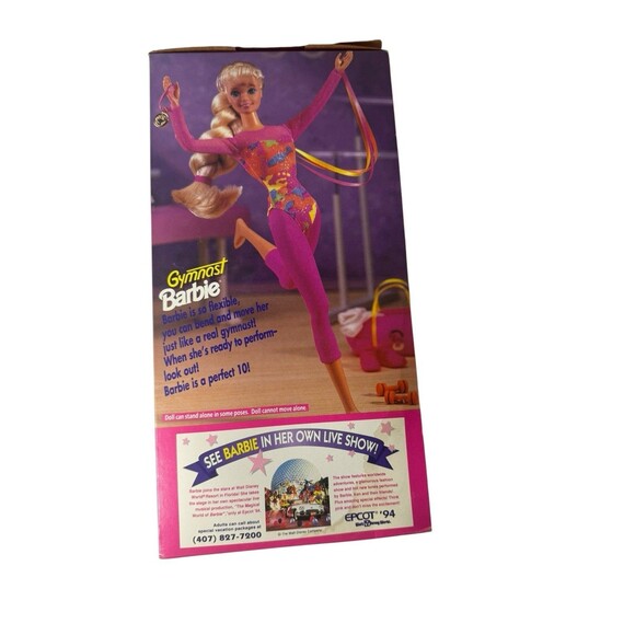 BARBIE Doll Gymnast 1993 MATTEL #12127 Pink Leotard Leggings & Accessories- HTF - Picture 5 of 16